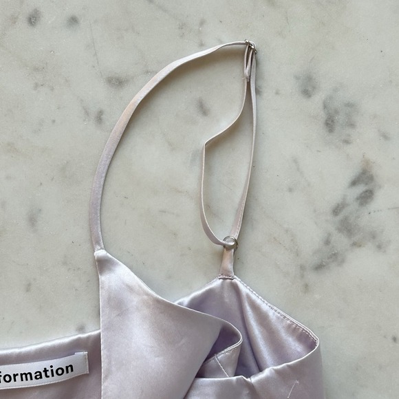 Reformation Ombré Sofia 100% Silk Slip Midi Dress Blue Lavender size 0 $278 Prom - Picture 8 of 14